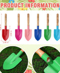 30 Piece Mini Garden Shovel Set Colorful Metal Tools With Wooden Handles For Planting Digging Beach Shovels And Soil Work Great For Kids And Gardeners