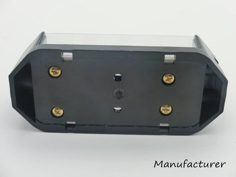 Two Way ANL Fuse Holder For Car Audio One Zero Gauge In Two Four Gauge Out Gold Plated Terminals Base View