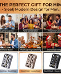 Premium Zinc Alloy Magnetic Fidget Slider Featuring Hollow Cyberpunk Design And Buttery Smooth Sliding Action For Top Tier Stress Relief displayed in gift settings.