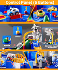 Epic Kids Car Race Track Set For Ages Three And Up with city course control panel showing 6 interactive buttons