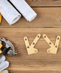 Heavy Duty Brass Down Shaft Pivot Door Hinges With Concealed Adjustable Design For Doors And Windows Sleek Golden Finish on table