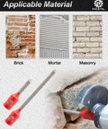 Diamond Mortar Raking Bit For Masonry Tuck Pointing And Brick Removal, Carbide Tipped Router Bit For Removing Old Mortar
