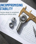 3/4 Inch Steel Heim Joint Rod End With Two Nuts And Right Hand Thread For Quick Installation on blueprint with measuring tools.