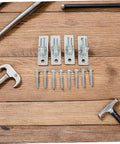 Heavy Duty Wall Mount Gate Hinges 4 Pack For Fence Posts And Barn Doors Weather Resistant Galvanized Iron Hinges With Silent Operation And Quick Install Built To Last For Farm Use, 4 hinges and screws