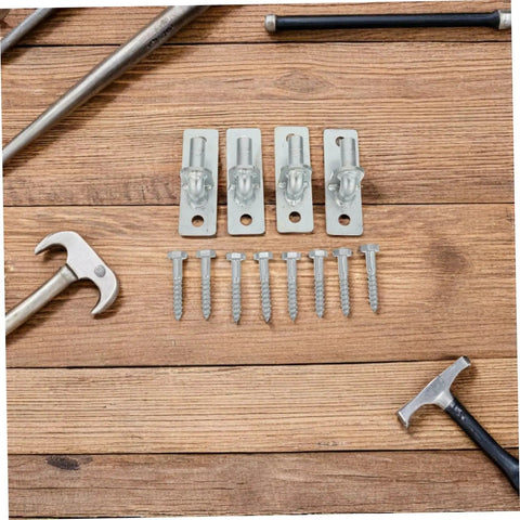 Heavy Duty Wall Mount Gate Hinges 4 Pack For Fence Posts And Barn Doors Weather Resistant Galvanized Iron Hinges With Silent Operation And Quick Install Built To Last For Farm Use, 4 hinges and screws