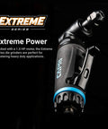 Close-up of Heavy Duty 1 HP Air Die Grinder Set With Built In Regulator featuring precision nozzle for metal applications.