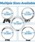3 Inch Exhaust Tacking Band Clamp On For Welding And Fabrication Stainless Steel One Piece Universal Fit Corrosion Resistant