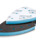 Granat Profile Delta Sanding Pads Set Of 10 With Flexible Foam Backing For Curves And Corners Hook And Loop 100 mm Delta Shape