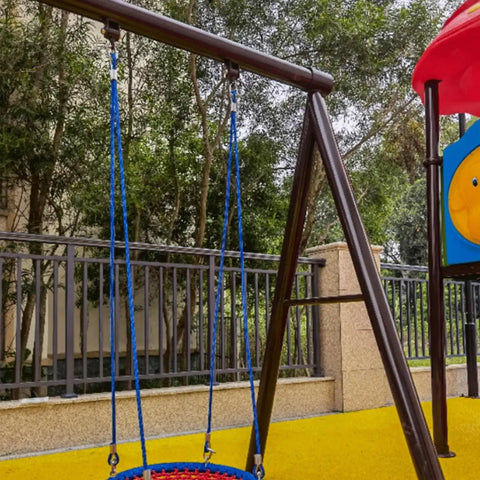 Playground swing with 4400 Lbs Heavy Duty Swing Hanger Kit with Eye Bolt Hooks for Porch Patio Tree and Playground Swings Built Tough Rust Resistant