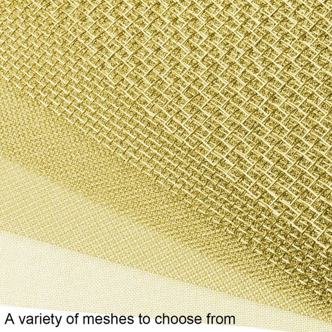 Five Pack 80 Mesh Brass Woven Wire Mesh Sheets Non Magnetic Shielding Screen Copper Wire Filter Net For DIY Projects