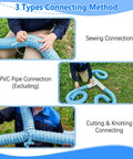 Sewing, PVC excluding, cutting connections for Two Inch Soft Flexible Permeable French Drain Pipe With Non Woven Filter Fabric