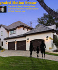 Outdoor Wall Lights With Motion Sensor Black Porch Lighting installed on modern house with dusk to dawn auto sensor.