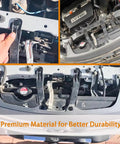 Kickstart Your Ride Fix With Heavy Duty One Hundred Piece Bumper Clip Set For Honda And Acura Vehicles Including Civic Accord Crv Bodies Featuring Rock Solid Nylon Retainer Pins Plus Quick Install Tool Included showing durable nylon clips for Honda and Acura vehicles under the hood.