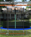 Kick Up Some Serious Backyard Fun With These Heavy Duty Universal Replacement Trampoline Poles designed for straight enclosure sets, 10 to 16 ft.