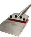 6 Inch Wide Tile And Thinset Removal Bit For SDS Max Floor Scraper, Drop Forged Tempered Steel, 6 X 25 Inch, angled view
