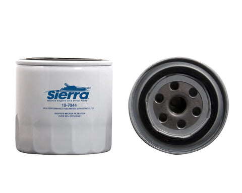 Fuel Water Separator Filter For Ethanol Blended Gas, 10 Micron, Medium Duty Engine Protection, Removes Water And Particles, filter side view