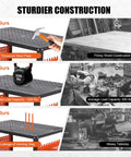 Sturdy construction comparison of Tank-Tough Heavy-Duty Welding Platform With Rustproof Steel Frame, 1200 Lb Capacity Rolling Workbench.