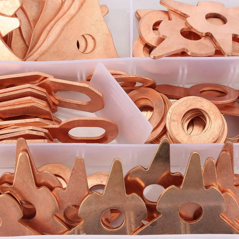 110 Piece Dent Puller Rings Round For Car Body Welding Repair Tool Set Pro Grade Auto Sheet Metal Fix Kit iron copper plating