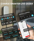 Powerhouse Level 2 EV Charger Pushes A Solid 48Amps At 240 Volts For Lightning-Fast Home Top-Ups controlling charging app interface.