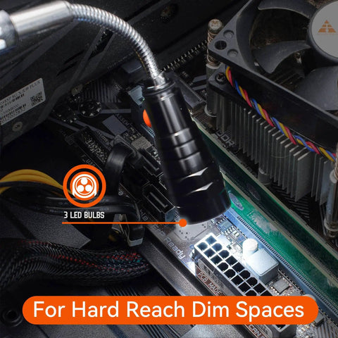 Magnetic Pickup Tool With Telescoping Flashlight And Extendable Magnet Stick Three Bright LED Lights For Tight Corners Includes Eight Batteries A Perfect Gift For Him Dad Boyfriend Men On Birthdays Or Fathers Day