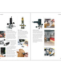 Super Solid Woodworking Router Manual Freshly Updated Paperback With Straight Fire Joinery Tips For Dead Simple Noobs And Level Two Cabinet Makers On The Block, pages showing light duty routers, micro routers, and laminate trimmers.