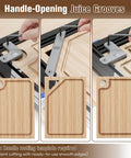 Router Jig For Cutting Boards, Adjustable Guide Fits Up To 18x18 Inches, corner guides for perfect square, round, triangle grooves