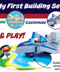 Jet Plane Ace Wooden Model Kit for Kids 5 and Up Easy Build STEM Craft Set with Pre-Cut Pieces and Glue Airplane Project