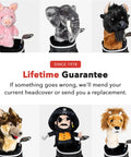 Various animal and pirate driver headcovers for golf clubs with a pirate driver headcover for golf clubs with fully lined elastic fit.