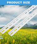 20 Pack 13 Inch Aluminum DIN Rails For Electrical Panels 35mm Wide By 7.5mm High Slotted Carrier For Mounting Equipment RoHS Compliant