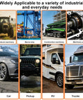 Image showing various vehicles: agricultural machinery, marine ship, construction machinery, machinery parts, car, pickup, RV, trucks.