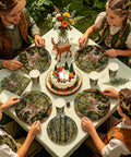 Deer Hunting Party Tableware Set For Men And Women, 250 Pieces Camouflage Forest Theme serves 50 guests at outdoor gathering