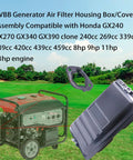 Heavy Duty Generator Air Filter Housing Box And Cover Assembly For 5500 To 9500 Watt Gens in front of green landscape