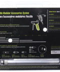 Back packaging of X1 Blow Gun Kit 10 Piece ZillaGreen With Easy Grip Aluminum Body showing modular accessories and usage instructions.