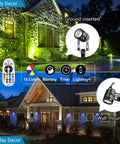 RGB Color Changing Outdoor Landscape Spotlights That Look Lit, 1800 Lumens, 12V Low Voltage, 69ft Extendable Exterior Lighting Kit With Remote Transformer, IP65 Waterproof Garden Pathway House Yard, 6 Pack displaying ground and wall-mounted options