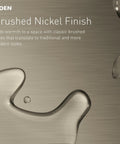 Brushed nickel finish detail on 24 Inch Wall Mount Double Towel Bar In Brushed Nickel For Bathrooms And Kitchens.