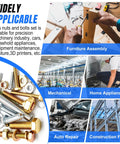 Nuts And Bolts Fastener Kit With Dual Storage Boxes 3334 Piece Assortment Including 1920 Stainless Steel Phillips Pan Head Screws And 1414 Grade 8.8 Hex Bolts For Pro Grade Jobs Covers Metric M3 To M8 And SAE Threads Like 6 32 8 32 10 24 1 Quarter Inch for furniture, auto repair and construction