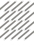 20 Pack Stainless Steel Extension Springs That Hold Tight Like Gnarly Grip, 45mm length, 0.4mm wire diameter, suitable for repairs.
