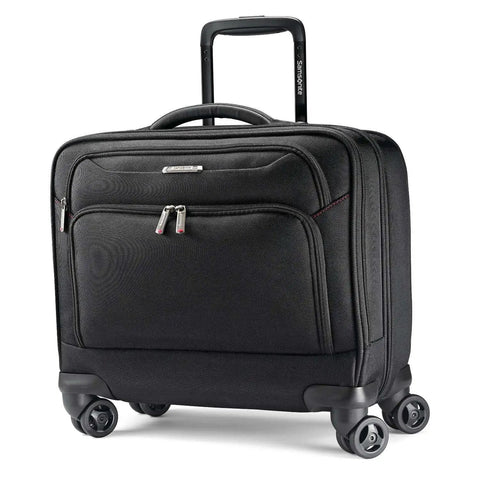 Xenon 3.0 Spinner Mobile Office Black Carry On With Four Multidirectional Wheels Built From Rugged 1680 Denier Ballistic Polyester