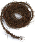 Coiled 15 ft Dried Natural Grapevine Twig Garland, rustic angel vine decor for year-round farmhouse vibe, natural twisted vine