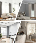 Heavy Duty Adjustable Curtain Rod Set In Silver Finish 1 Inch Diameter Extends From 30 To 120 Inches Long Window Rods For Bedroom Living Room Farmhouse Style Fits Most Standard Windows in various home settings