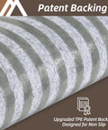 Close-up of TPE backing on Non Slip Stair Treads Carpet Mats For Wooden Steps 10pcs Indoor Stair Runners