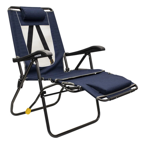 Legz Up Lounger Outdoor Folding Chair With Multi Position Recline Legs Up Or Down Comfort Sturdy Build Supports Up To 250 Pounds