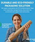 Person holding Heavy Duty 4 By 36 Mailing Tube With 3 Ply Spiral Construction Kraft Cardboard Poster Tube For Shipping And Storage