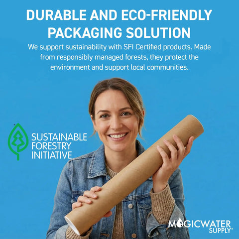 Person holding Heavy-Duty 2.5 X 12 Mailing Tube For Arts And Documents - Rigid Kraft Shipping Tube With Secure White End Caps