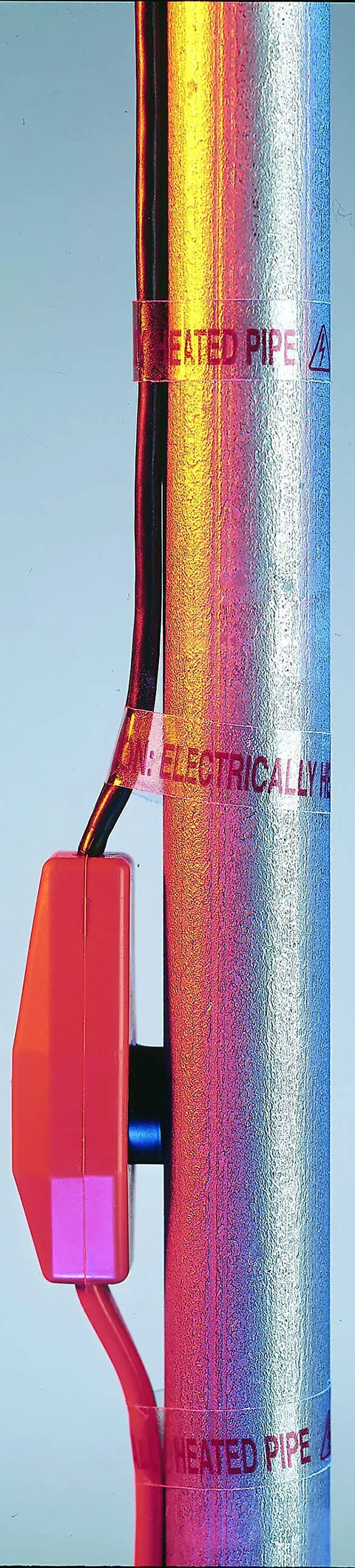 Automatic Electric Heat Cable Kit For Home Water Pipes Easy Install No Fuss Black Heat Trace on metal pipe