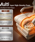 160 Degree Reclining Office Chair With Footrest Ultra Plush Cloud Cushion showing multi-layer foam structure