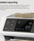 Fast Money Counter Machine With Counterfeit Detection And Mix Currency Sorting, Add Batch Modes, Touch Screen Display