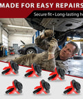 Heavy Duty T30 Torx Engine Splash Shield Screws And U Bolt Clips 10 Set Fits Ford Escape Fusion F150 Explorer Undertray Skid Plate Hardware Kit visible with a mechanic repairing a vehicle.