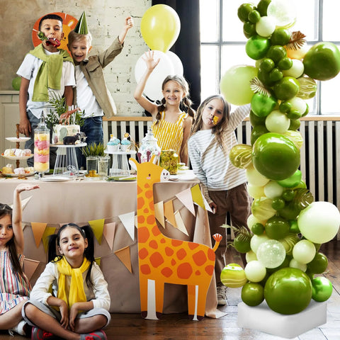 NUOBESTY balloon pillar kit with four adjustable stands and stable bases for indoor or outdoor parties.