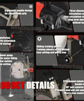 Heavy Duty 5000W Brushless Wet Cut Ring Saw With Integrated Water Pump And Twin Diamond Blades details showing ergonomic designs and cooling features.